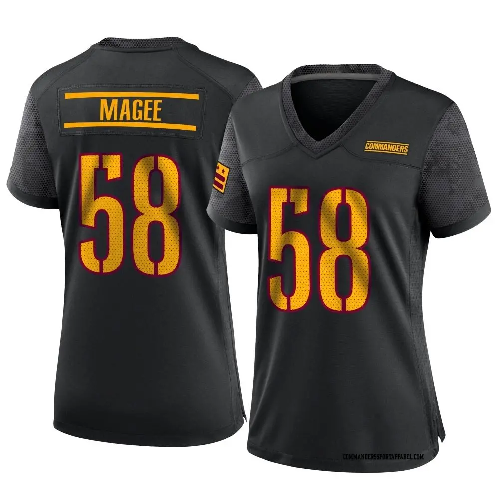 Game Black Women's Jordan Magee Washington Commanders Alternate Jersey