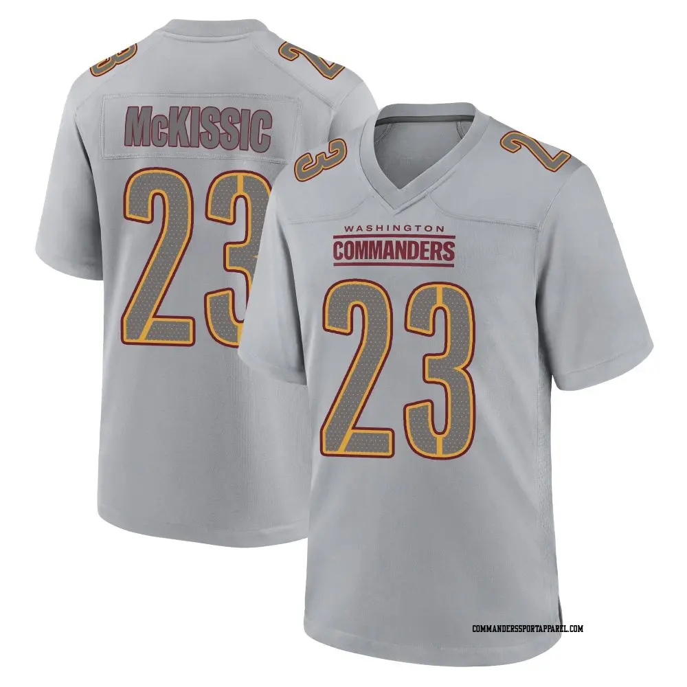 Game Gray Men's J.D. McKissic Washington Commanders Atmosphere Fashion Jersey