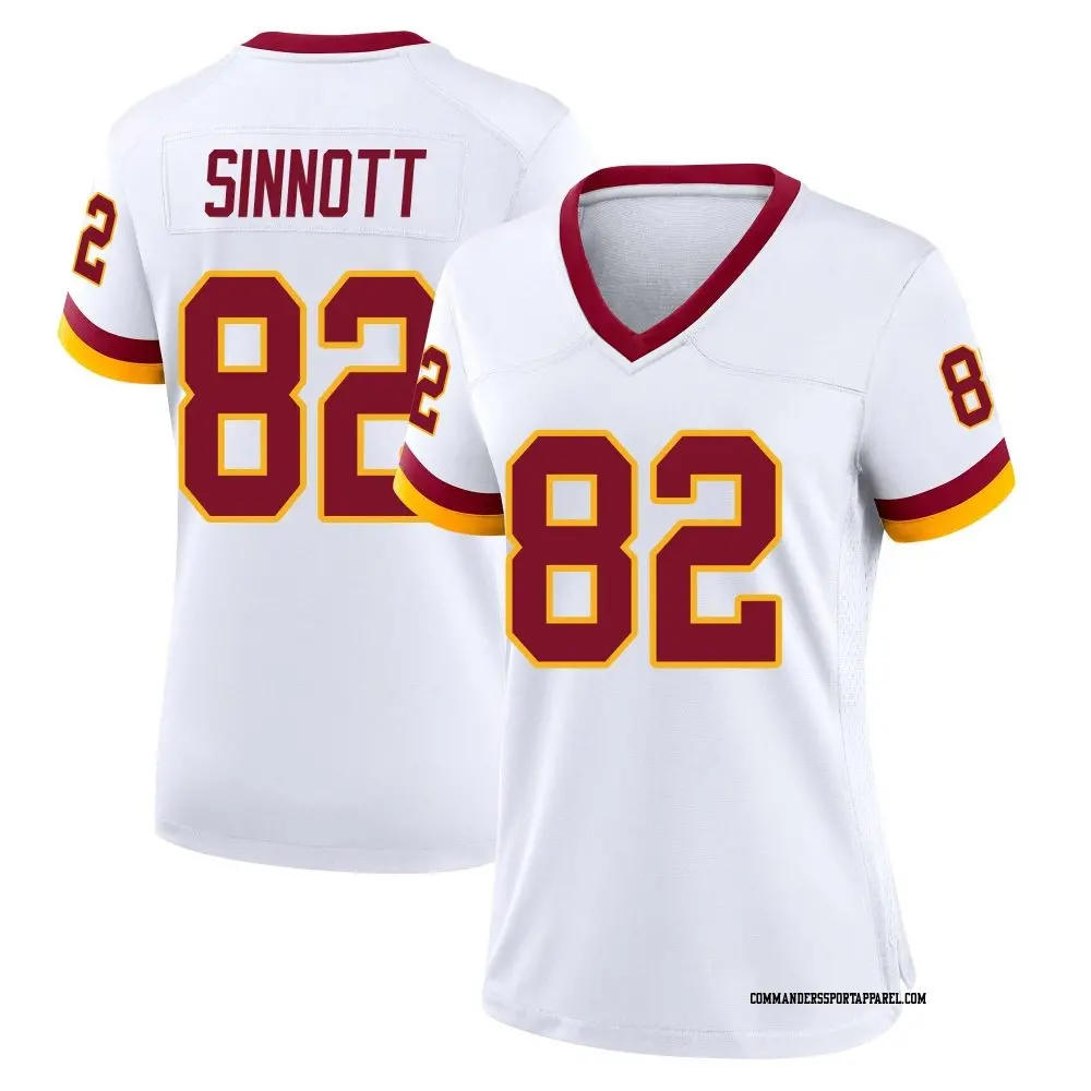 Game White Women's Ben Sinnott Washington Commanders Jersey