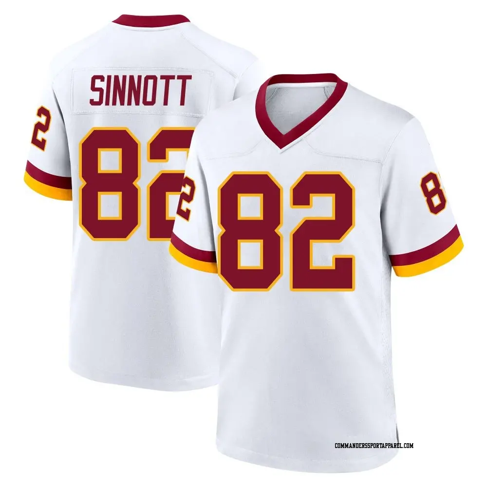 Game White Youth Ben Sinnott Washington Commanders Jersey