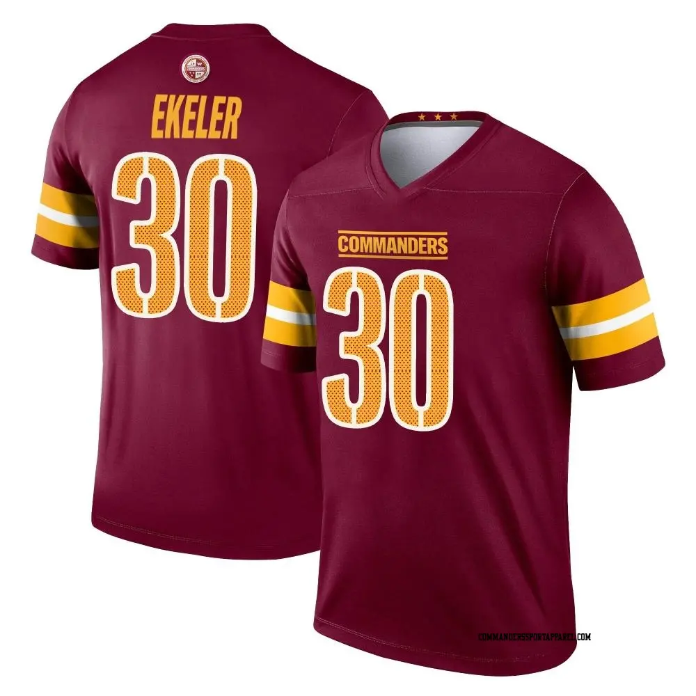 Legend Youth Austin Ekeler Washington Commanders Burgundy Jersey