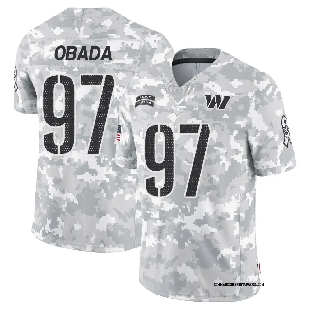 Limited Arctic Camo Men's Efe Obada Washington Commanders 2024 Salute to Service Jersey
