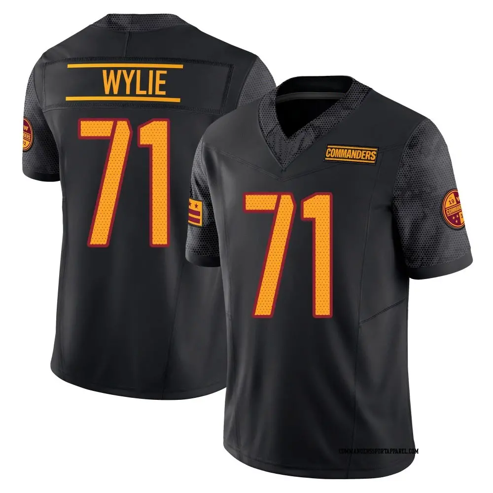Limited Black Men's Andrew Wylie Washington Commanders Vapor F.U.S.E. Jersey