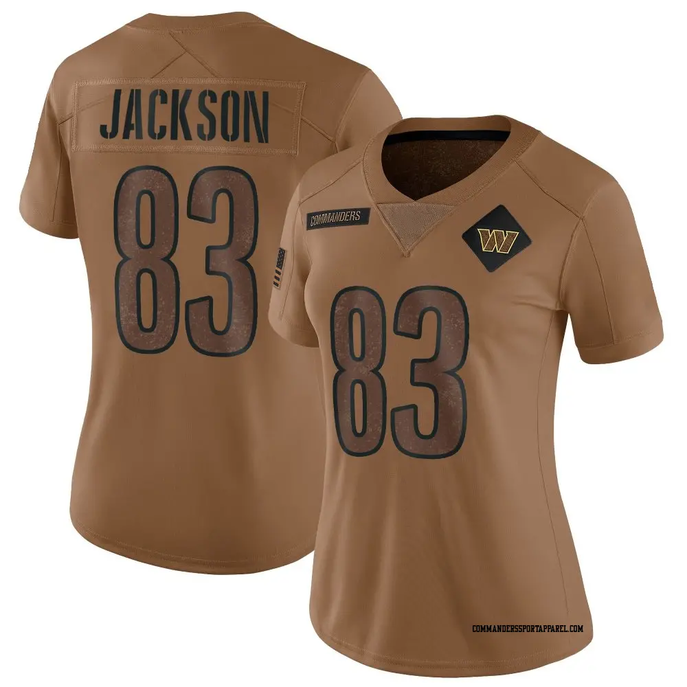Limited Brown Women's Tyree Jackson Washington Commanders 2023 Salute To Service Jersey