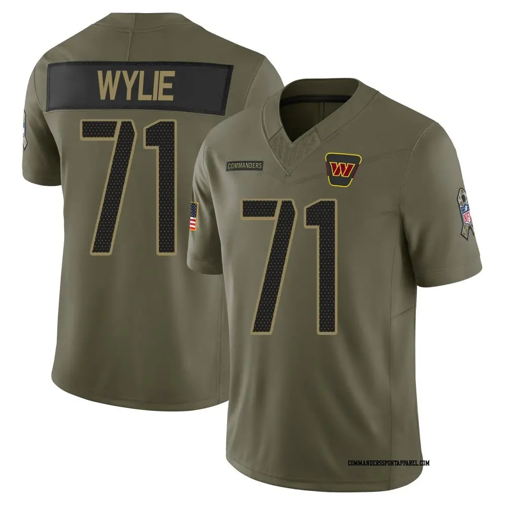 Limited Olive Men's Andrew Wylie Washington Commanders 2025 Salute to Service Jersey