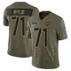 Limited Olive Men's Andrew Wylie Washington Commanders 2025 Salute to Service Jersey