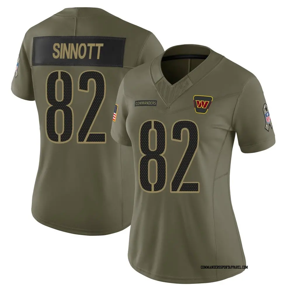 Limited Olive Women's Ben Sinnott Washington Commanders 2025 Salute to Service Jersey