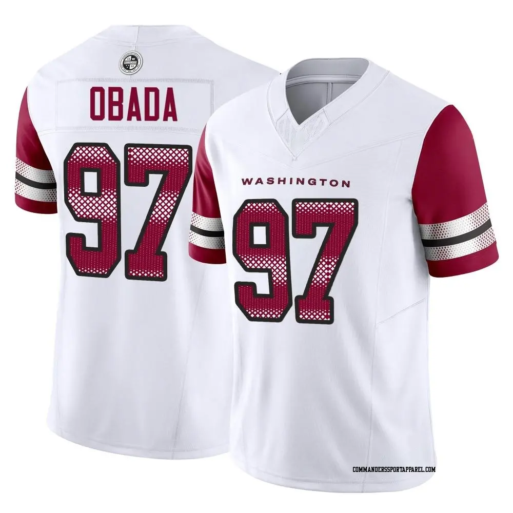 Limited White Men's Efe Obada Washington Commanders Vapor F.U.S.E. Jersey