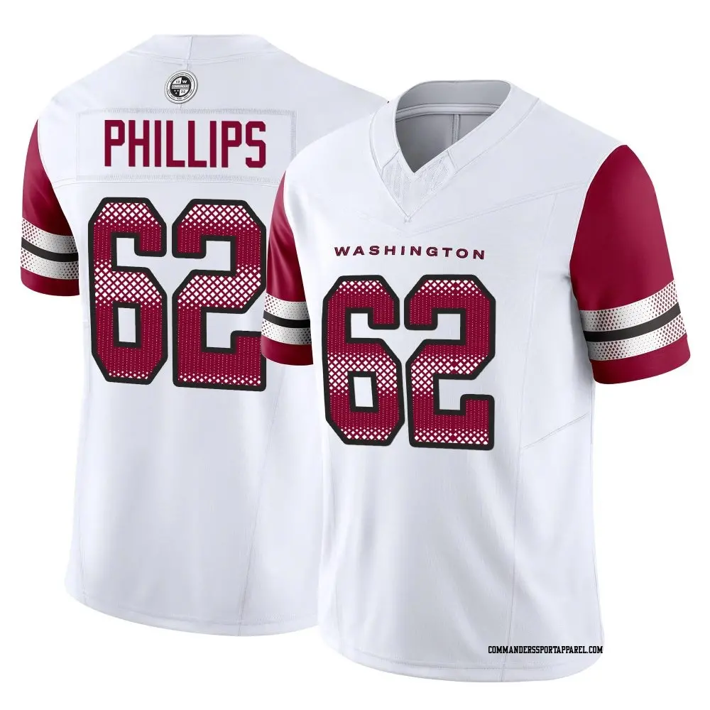 Limited White Men's Tyre Phillips Washington Commanders Vapor F.U.S.E. Jersey